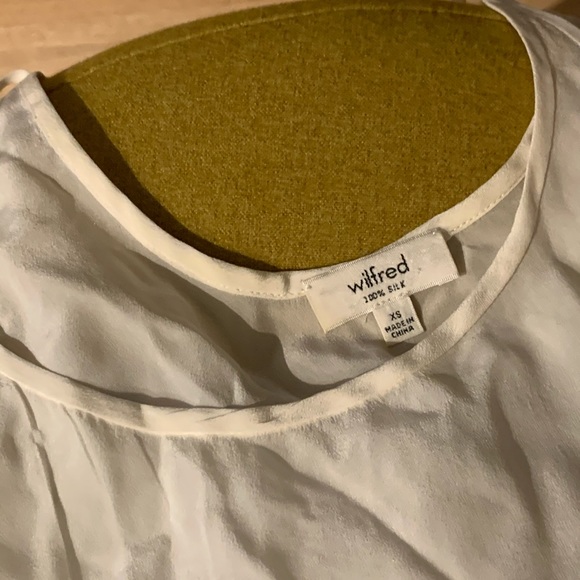 Aritiza Wilfred Grey Silk Midi Dress - Picture 3 of 3